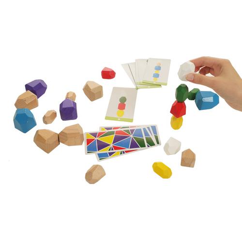 Play Pop培玩宝 木石头堆叠平衡游戏 随机发货