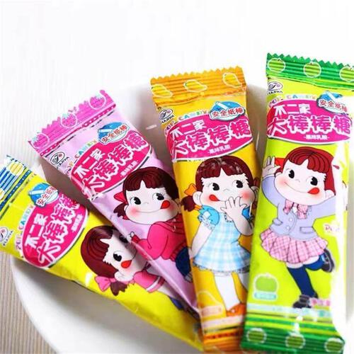 Fujiya Fruity Lactic Lollipop 108G Bag - Assorted