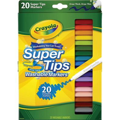 Crayola绘儿乐20色细头儿童可水洗水彩笔