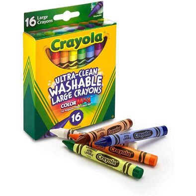 Crayola绘儿乐16色可水洗大蜡笔