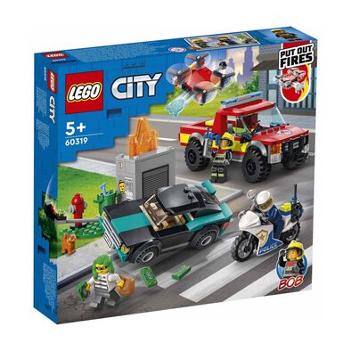 LEGO乐高城市系列 60319 消防救援与警察大追捕