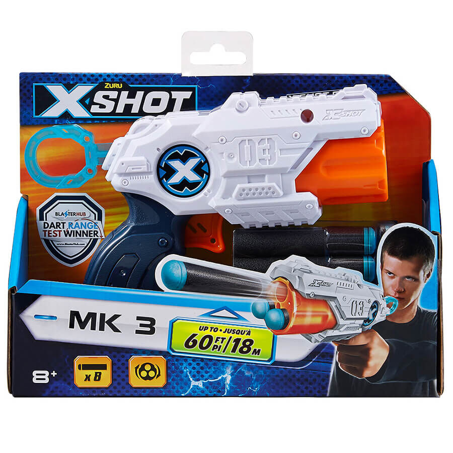 Zuru X Shot MK3 Includes 12 Foam Darts XShot Toy Gun Ages 8 Brand New In Box 