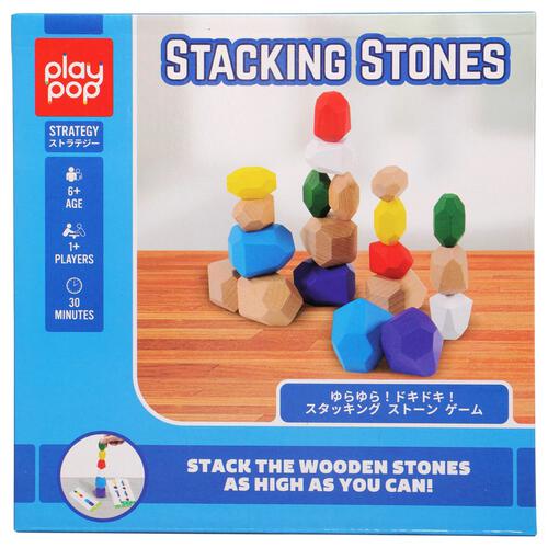 Play Pop培玩宝 木石头堆叠平衡游戏 随机发货