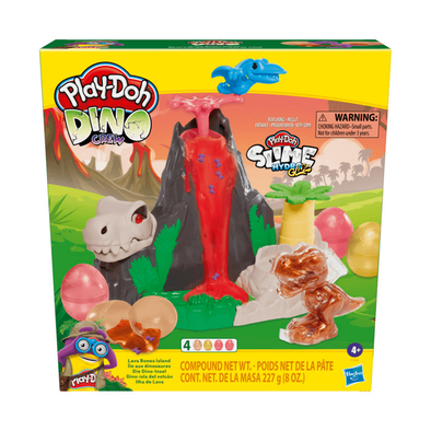 Play-Doh培乐多火山岩恐龙岛游戏套装