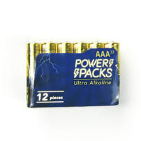 Power Packs Aaa Alkaline Battery 12 Pieces