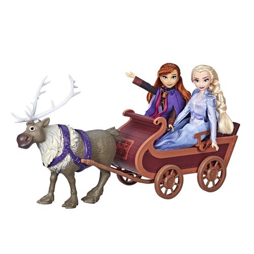 Disney Frozen 2 Sledding Sven And Sisters Elsa And Anna Fashion Dolls