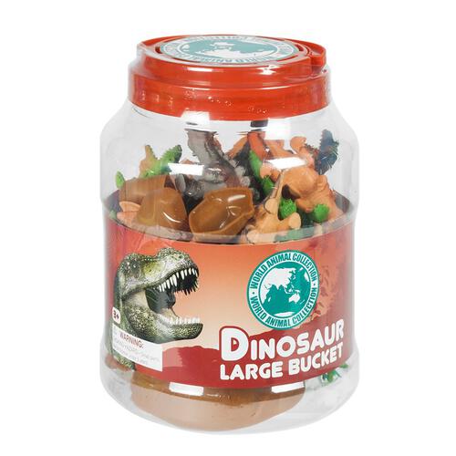 World Animal Collection Dinosaur Large Bucket
