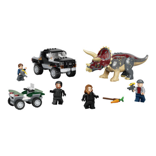 LEGO Jurassic World Triceratops Pickup Truck Ambush 76950