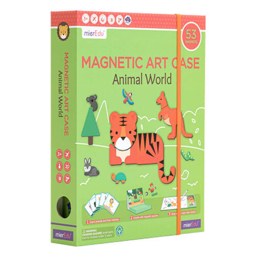 Mieredu 新版磁力艺术盒-动物