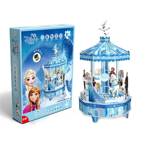 Disney Frozen迪士尼冰雪奇缘音乐盒拼图之旋转木马