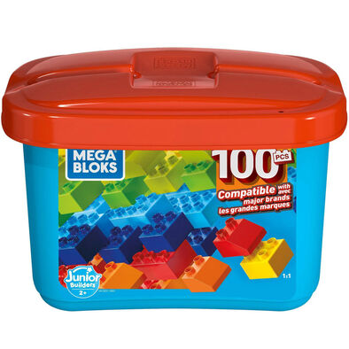 Mega Bloks美高积木中颗粒创意拼搭桶（小）