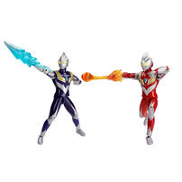 Ultraman Action Figure Set - Tiga Power And Tiga Sky