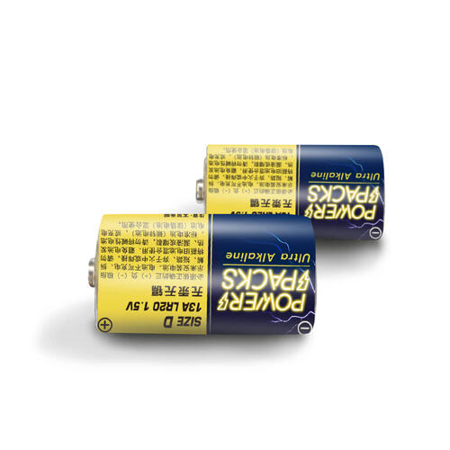 Power Packs D Alkaline Battery 2 Pack