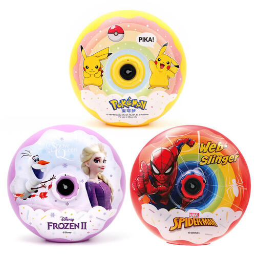Disney迪士尼 冰雪奇缘 /皮卡丘/蜘蛛侠 甜甜圈泡泡机 随机发货