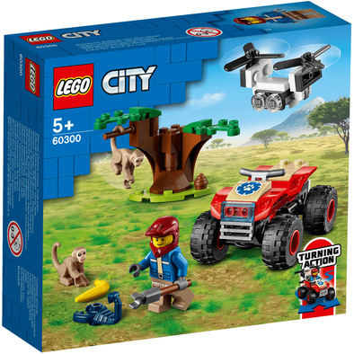 LEGO乐高 城市系列 60300 野生动物救援全地形车 